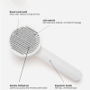 Cat Grooming Brush, Self Cleaning Slicker Brushes For Dogs Cats Pet Grooming Brush Tool Gently Removes Loose Undercoat, Mats Tangled Hair Slicker Brus